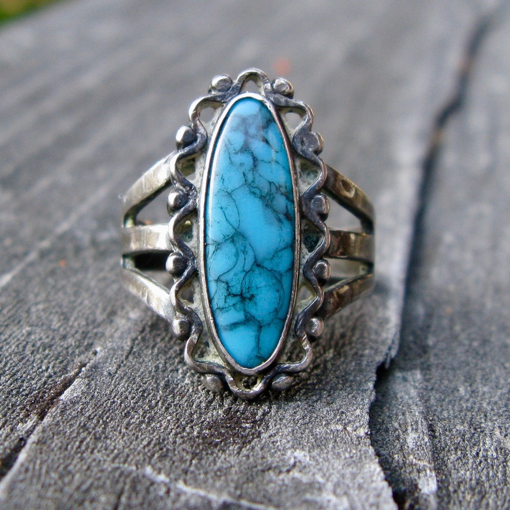 Vintage Navajo Turquoise Ring